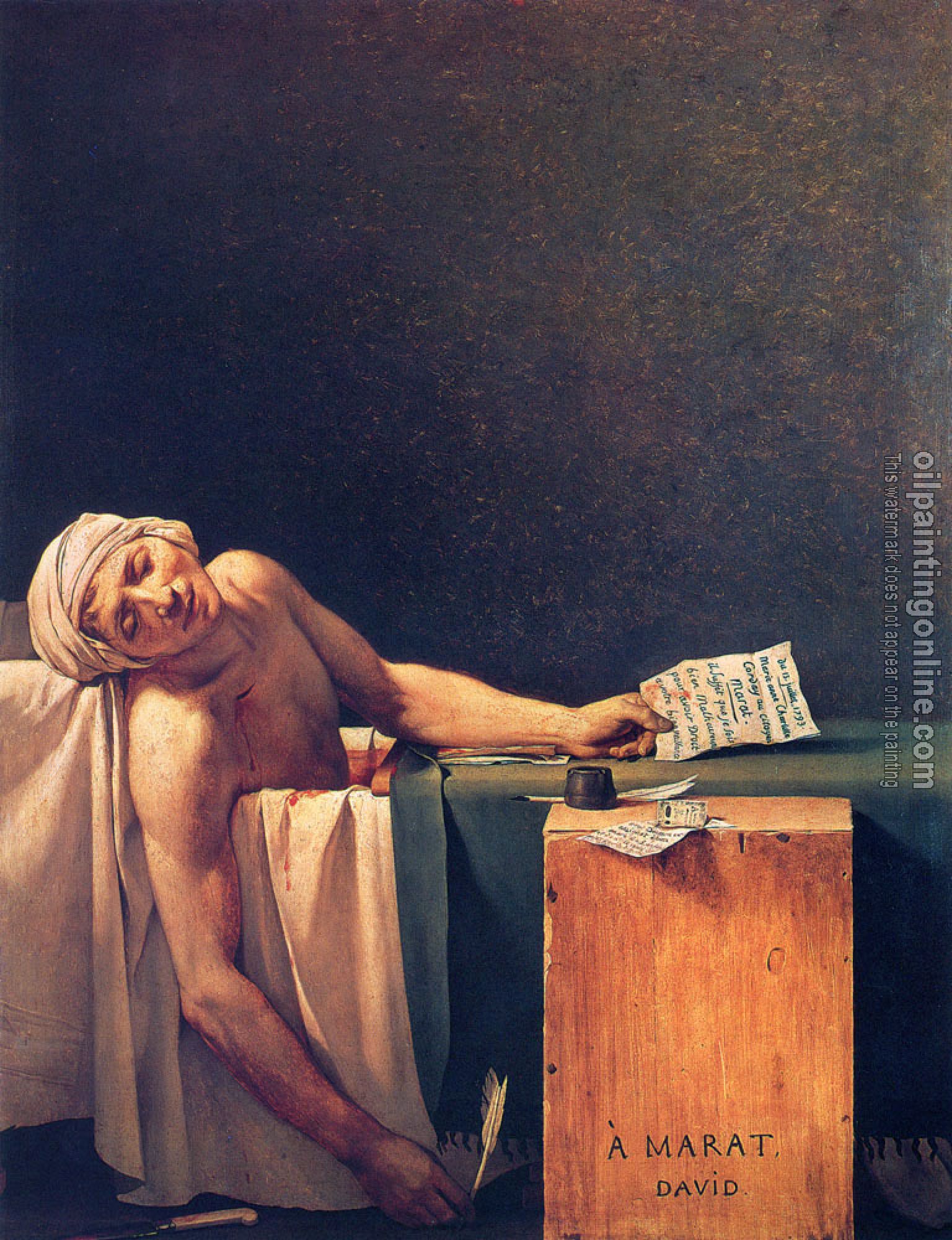 David, Jacques-Louis - The Death of Marat